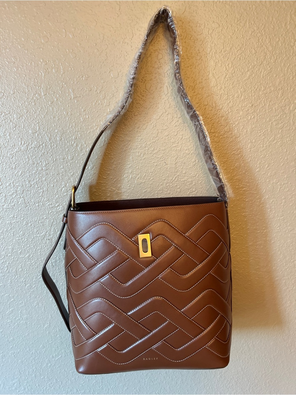 Radley Threadneedle Street -               Cable Large Open Top Shoulder Bag NWT - Picture 10 of 13